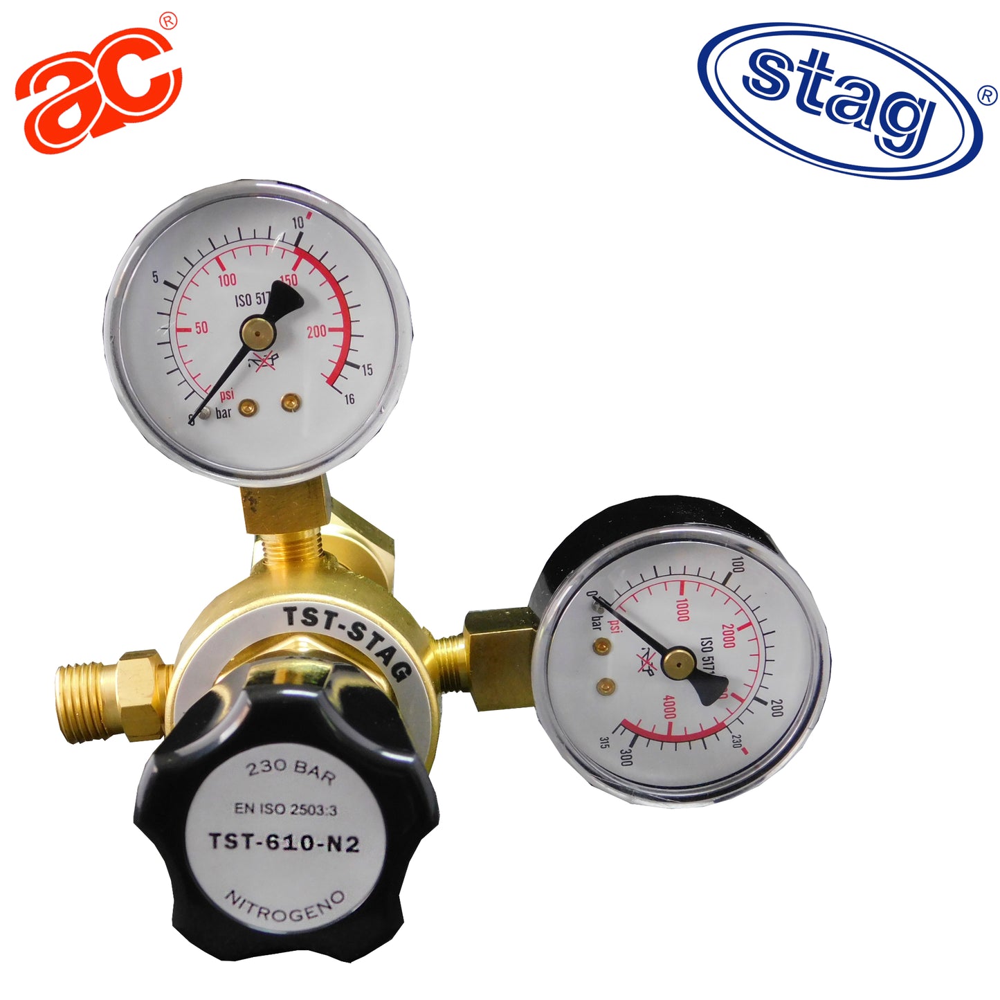 TST-610 Regulador de Nitrógeno, manorreductor con caudalímetro para soldadura