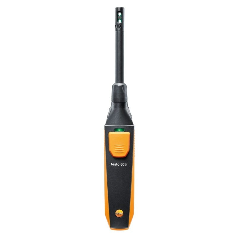 el testo 605i es adecuado para su uso como sonda externa en combinación con un medidor de climatización testo 440 o testo 400