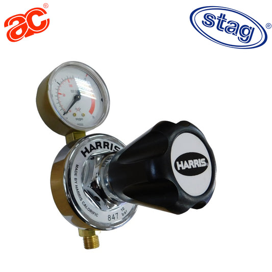 847-10-OX Regulador de Oxígeno para canalizaciones de alto caudal de gas con manómetro