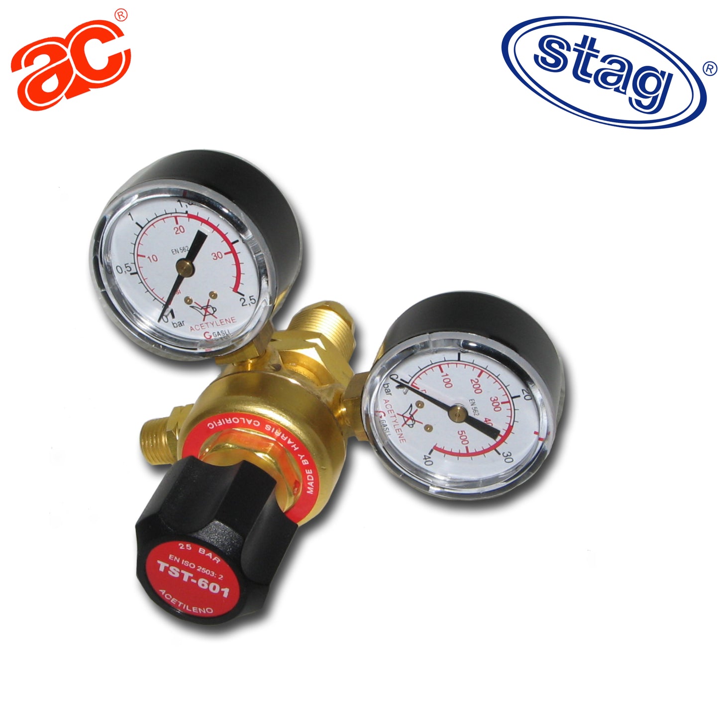 TST-601-1.5-AC Regulador de Acetileno con caudalímetro para soladura