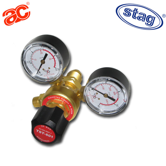 TST-601-1.5-AC Regulador de Acetileno con caudalímetro para soladura