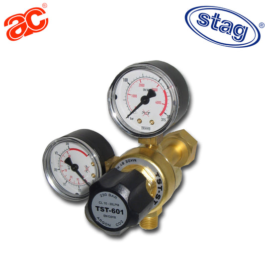 TST-601D-30L-CO2-AR Regulador de Argón y CO2 con caudalímetro para soladura