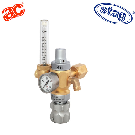 HARRIS-651-30L-AR Caudalímetro regulador de dos etapas con economizador de gas