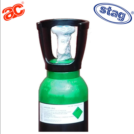Botella B-11 (11 Litros) cargada con gas Argón comprimido con tulipa