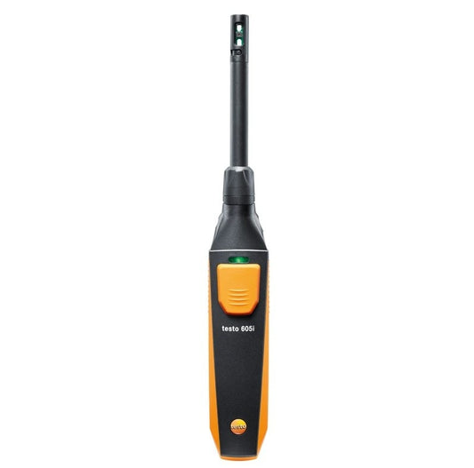 el testo 605i es adecuado para su uso como sonda externa en combinación con un medidor de climatización testo 440 o testo 400