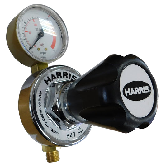 847-10-OX Regulador de Oxígeno para canalizaciones de alto caudal de gas con manómetro