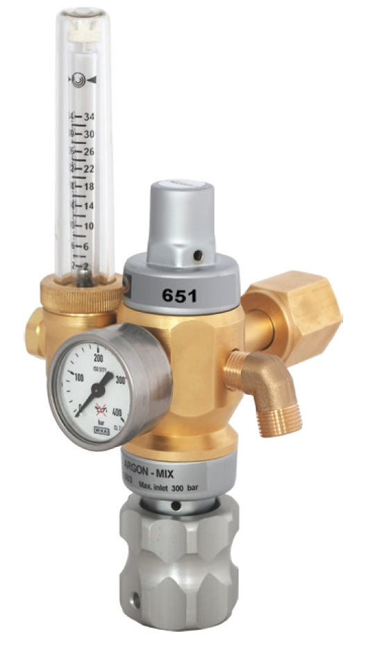 HARRIS-651-30L-AR Caudalímetro regulador de dos etapas con economizador de gas