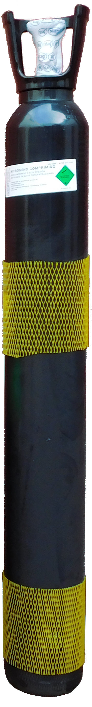 Botella B-13 (13 Litros) cargada con gas Nitrógeno comprimido con tulipa