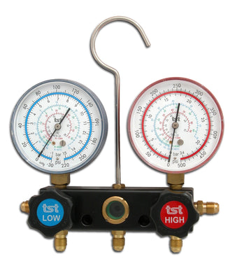 STAG-2002-E6-80 Analizador puente manómetros 2 vías para refrigerante: R-134a,R-404a,R-407c,R-22