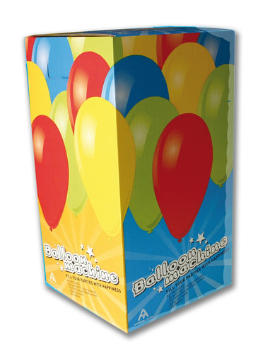 Máquina de globos. Botella de helio para globos de fiesta.