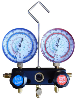 STAG-2002-E8-80 Analizador puente manómetros 2 vías para refrigerante: R-134a,R-22,R-407c,R-410a