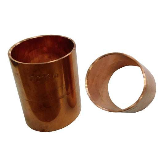 AC-WC-400S-1-3/8 Manguito de unión para soldar de 1-3/8”. Accesorio de tubería de cobre para refrigeración