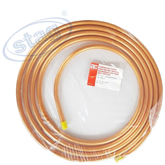 Rollo de Cobre para Aire Acondicionado de 1/2